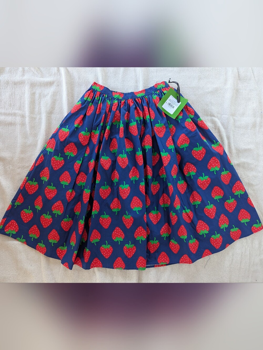 Kate Spade X TARGET Girls Navy Strawberry skirt M
